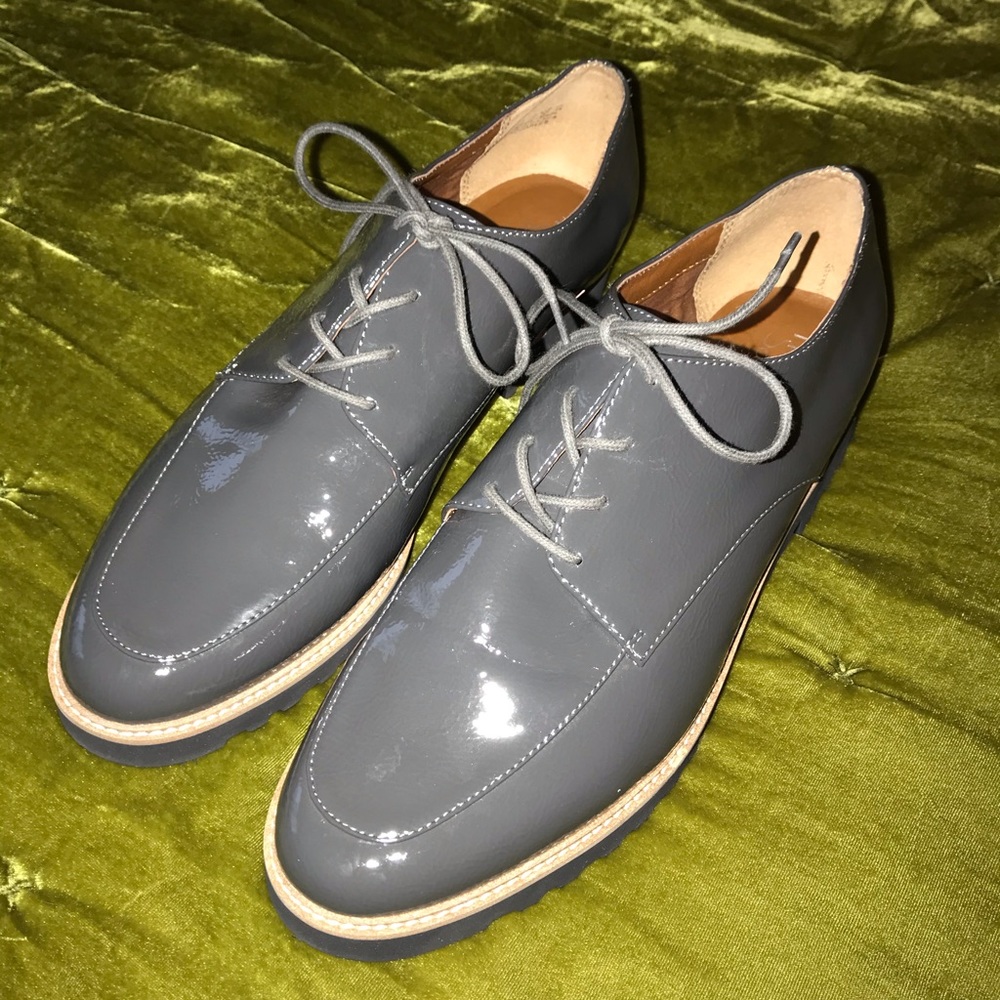 Brand new Franco Sarto grey loafers